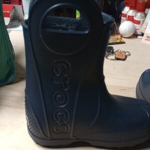CROCS Kids Dark Blue Rain Boots
